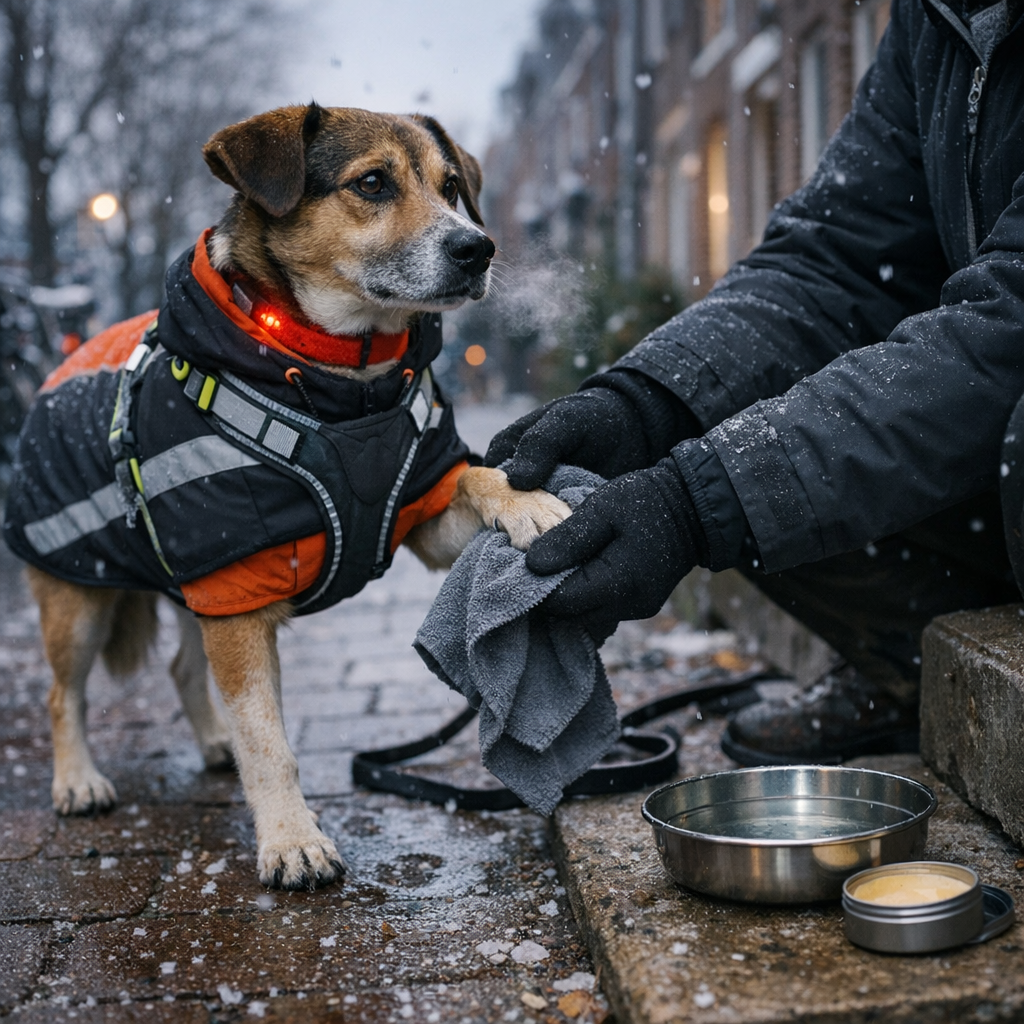 Hondenverzorging winter: tips voor buiten, poten en vacht