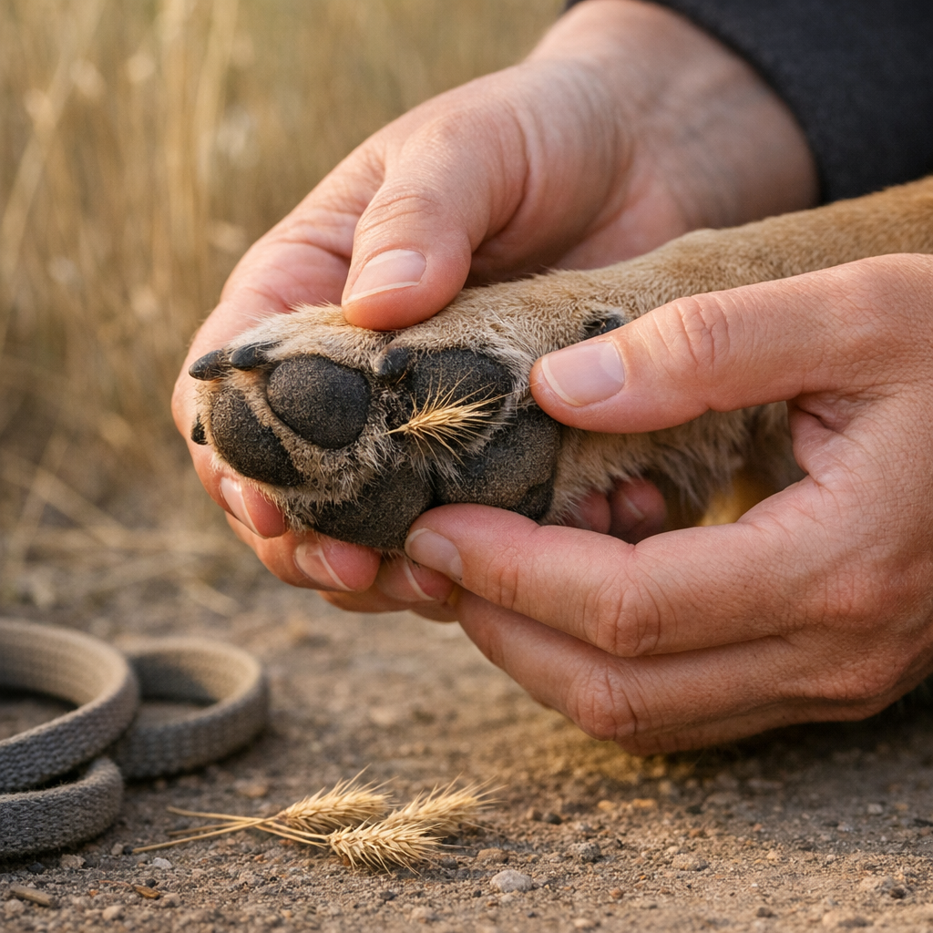 Grasaar hond: herkennen, voorkomen en snel handelen