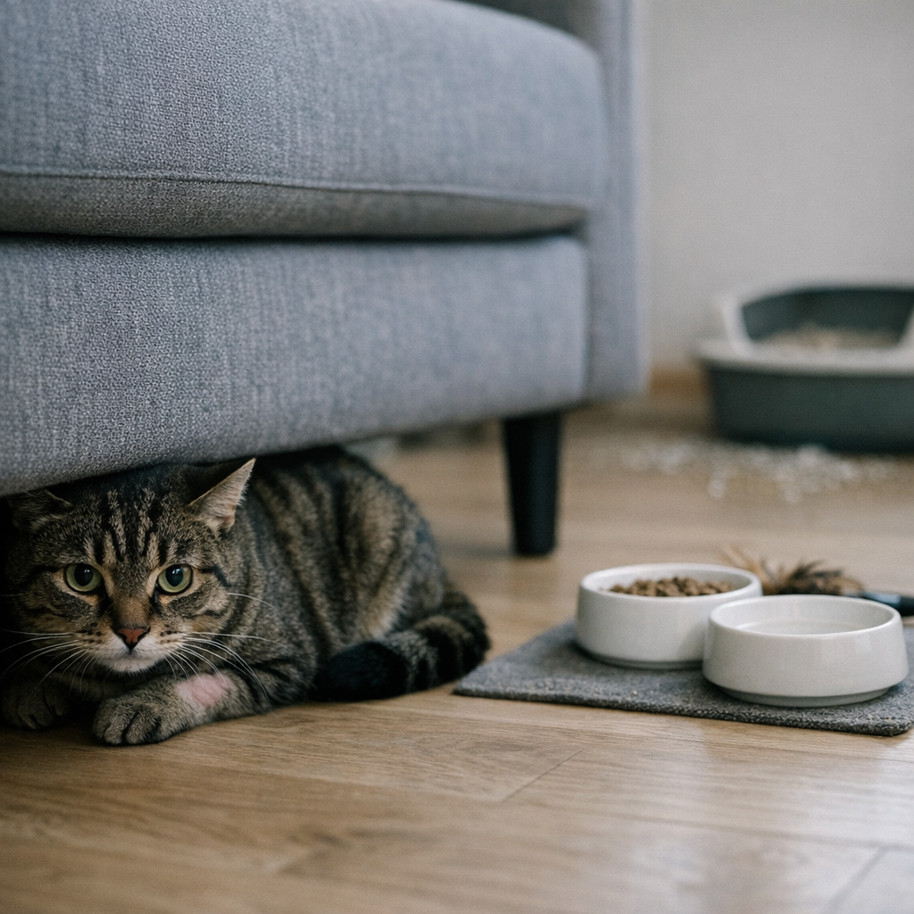 Ongelukkige kat signalen: herken stress, angst en pijn