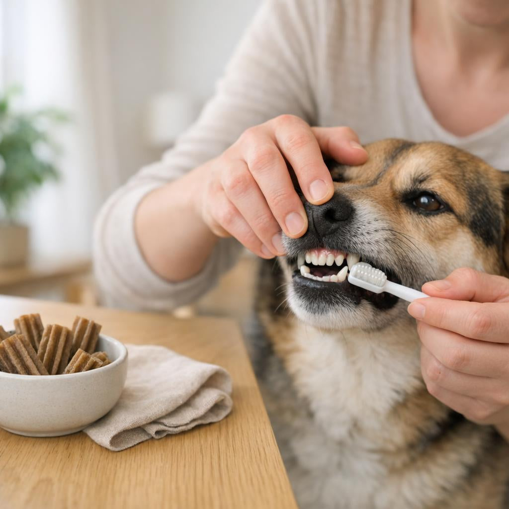 Tandenpoetsen hond: zo pak je het goed aan | Fluffy Champ