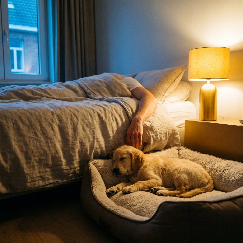 Waar slaapt een puppy 's nachts? Dit is de beste aanpak