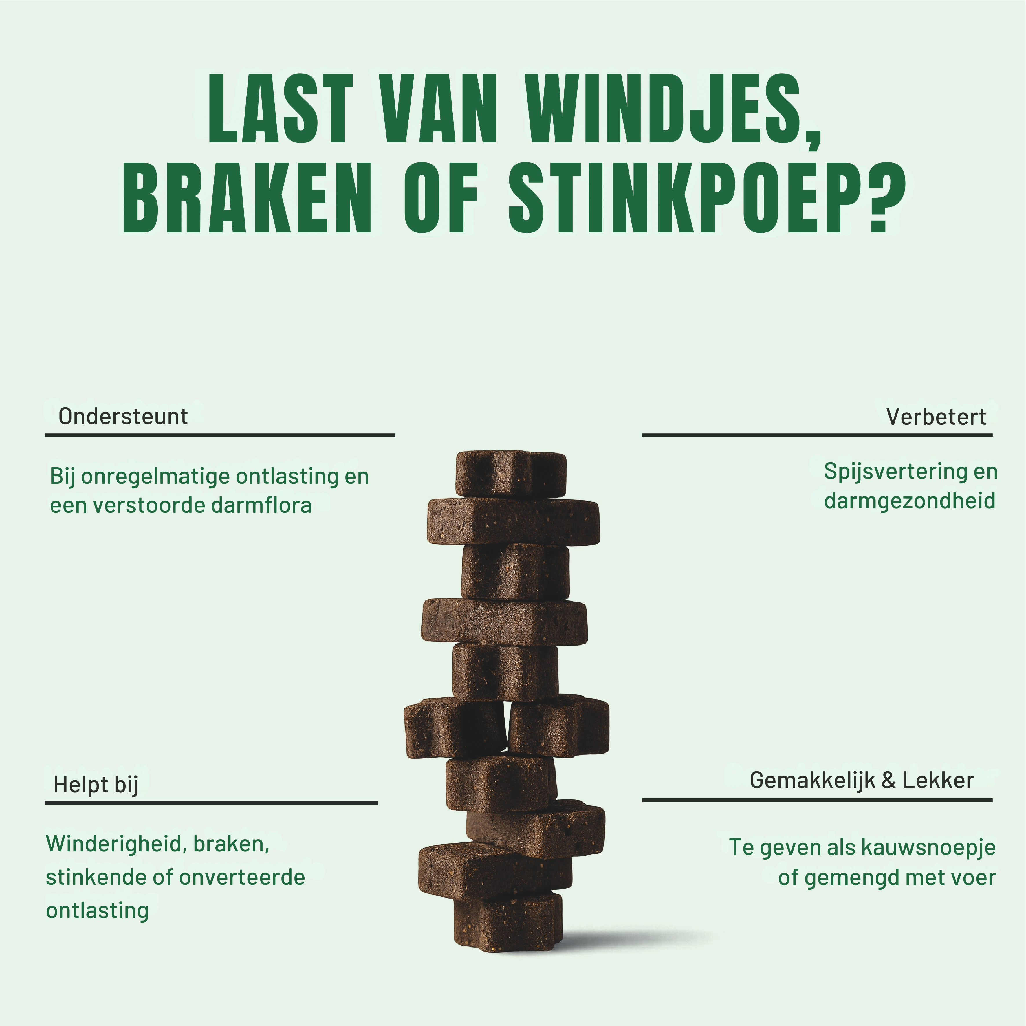 Probiotica Honden – 60 Kauwsnoepjes met Rundvlees