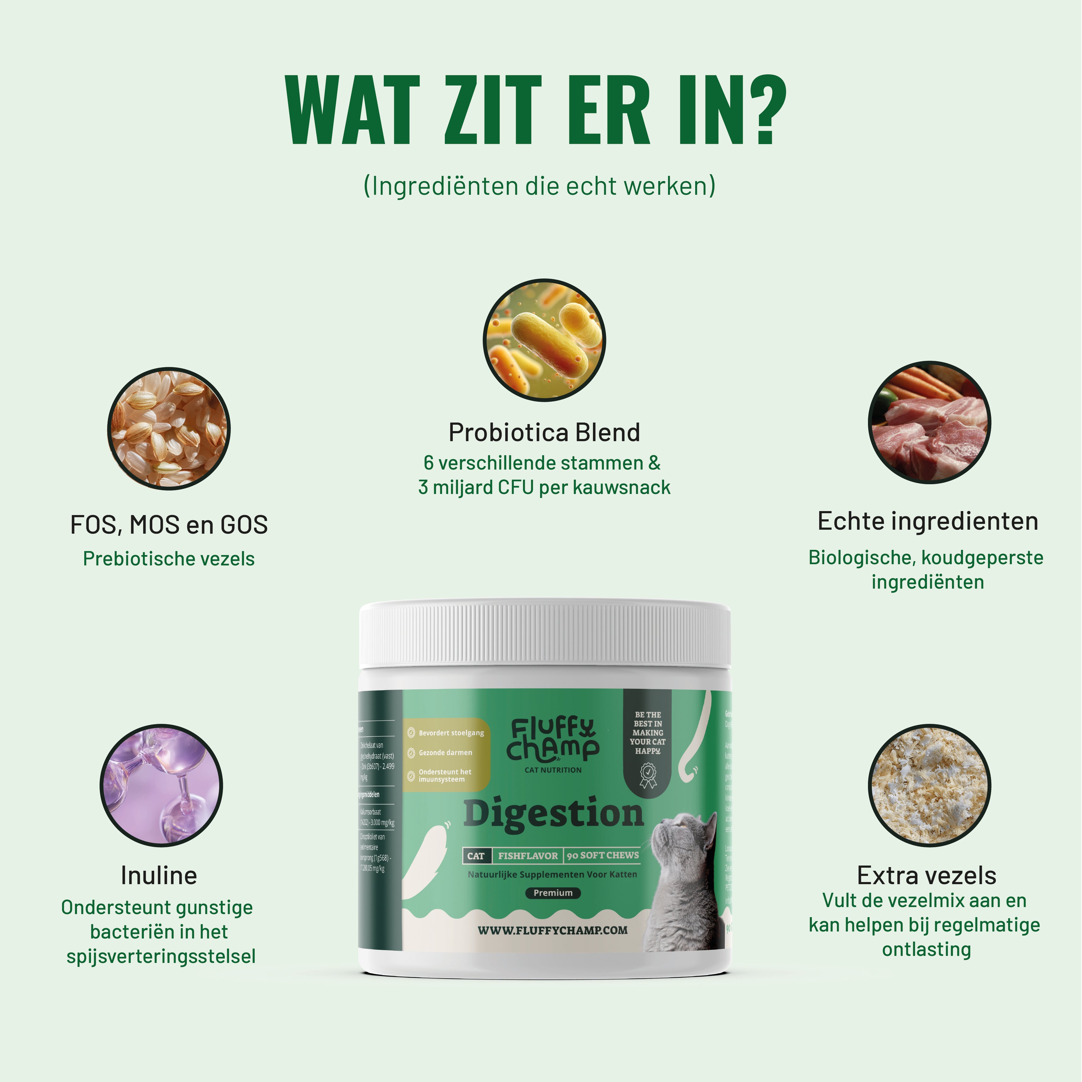 Probiotica Katten – 90 Kauwsnoepjes