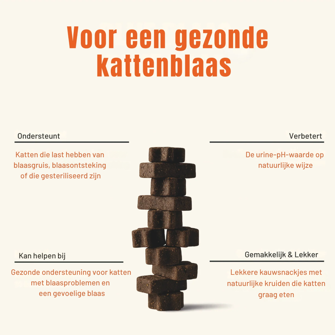 Urinary Katten – 90 Kauwsnoepjes met Vis