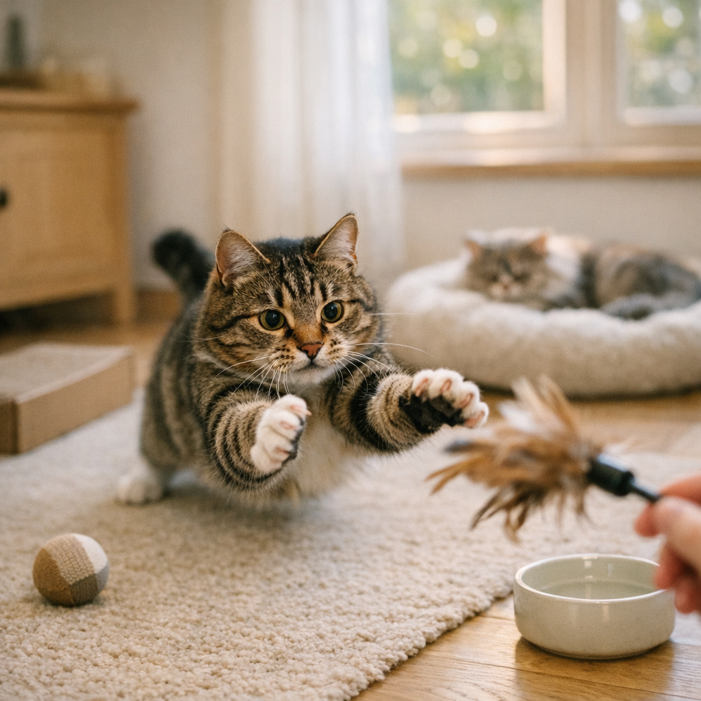 Hoe lang met je kat spelen? Duur per leeftijd en tips