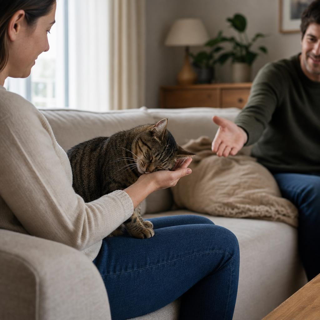 Heeft een kat een lievelingsmens? Zo herken je het gedrag