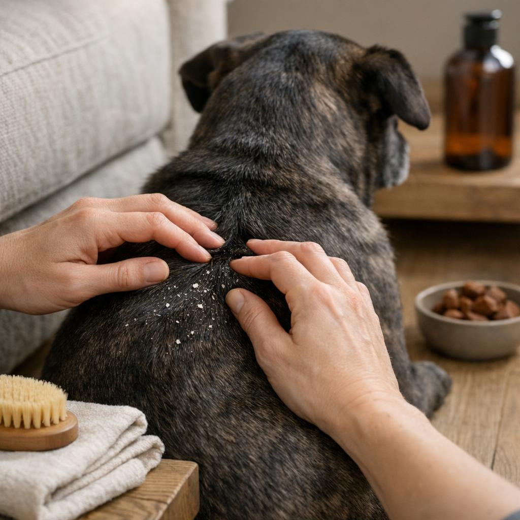 Schilfers bij je hond: oorzaken, symptomen en behandeling