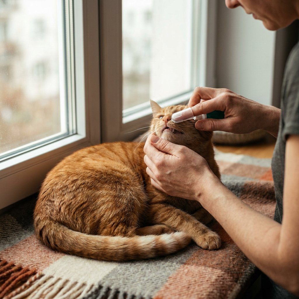 Tanden poetsen bij je kat - zo leer je het veilig en rustig aan
